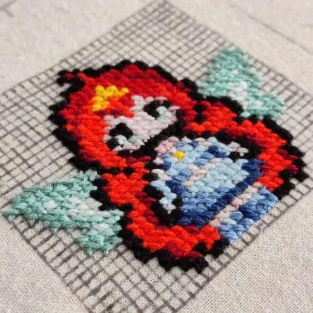 Cross-stitched Bloom