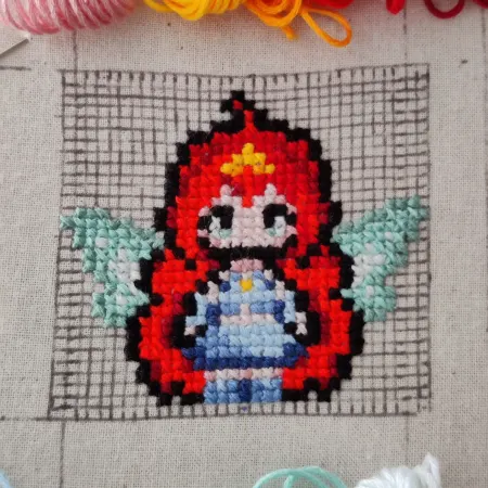 Cross-stitched Bloom