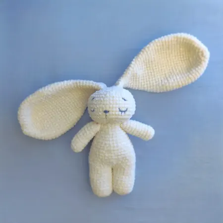 Amigurumi Sleepy Bunny 🤍💙🐰