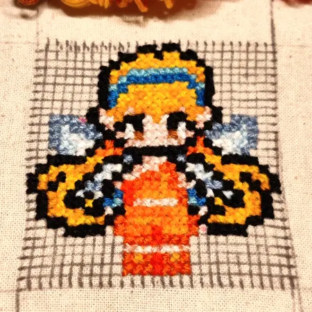 Cross-stitched Stella
