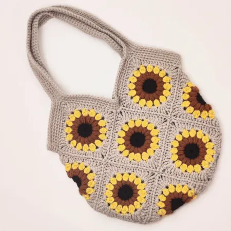 Crochet Sunflower Tote bag 🌻💛