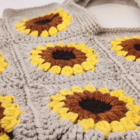 Crochet Sunflower Tote bag 🌻💛