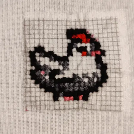 Cross-stitched Void Chicken