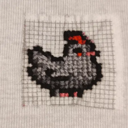 Cross-stitched Void Chicken