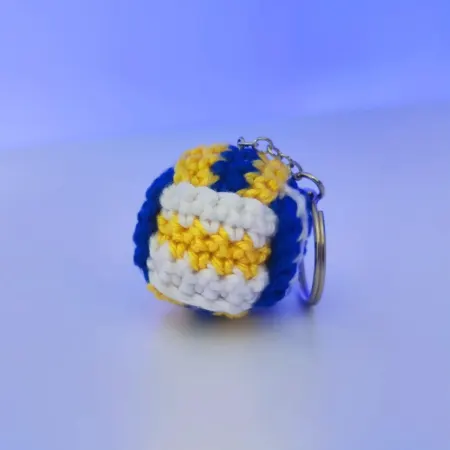 Amigurumi Volleyball Keychain