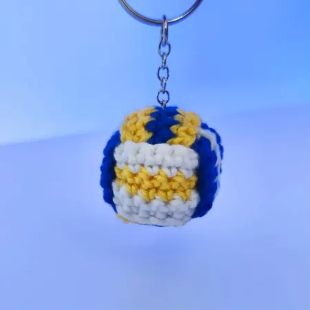Amigurumi Volleyball Keychain